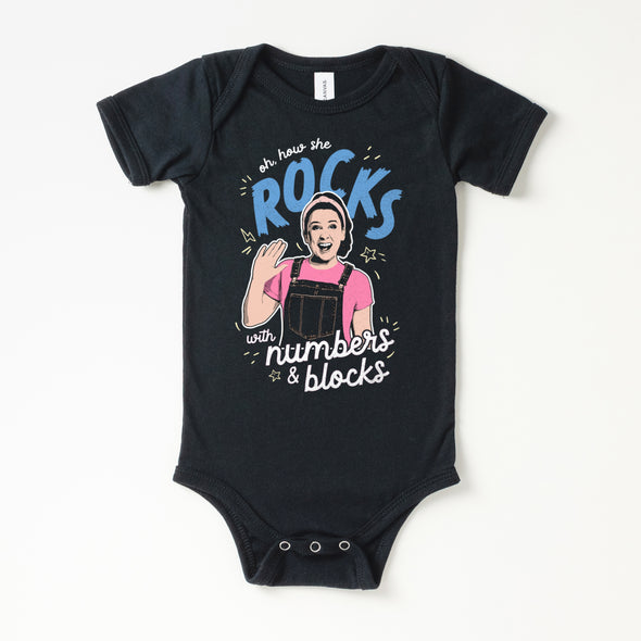 Oh How She Rocks Baby Onesie - All The Small Tees