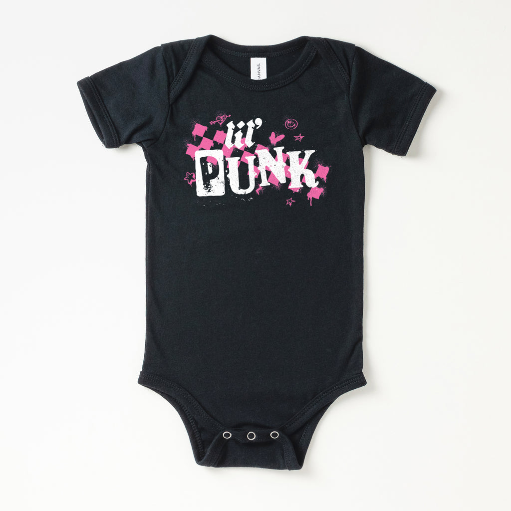 Lil' Punk Pink Baby Onesie