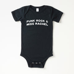 Punk Rock & Miss Rachel Baby Onesie