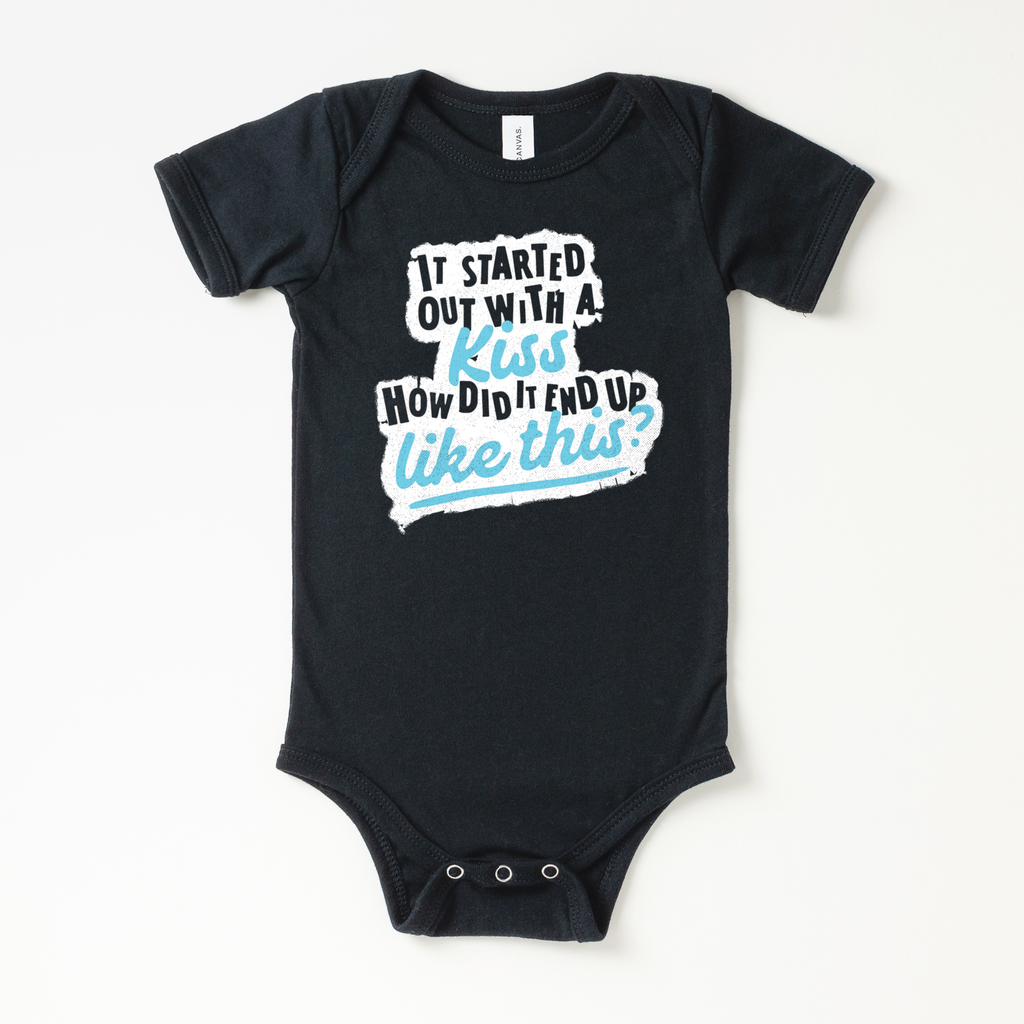 The How Did It End Up Like This? Blue Onesie - All The Small Tees