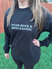 Punk Rock & Miss Rachel Organic Crewneck Sweatshirt - All The Small Tees